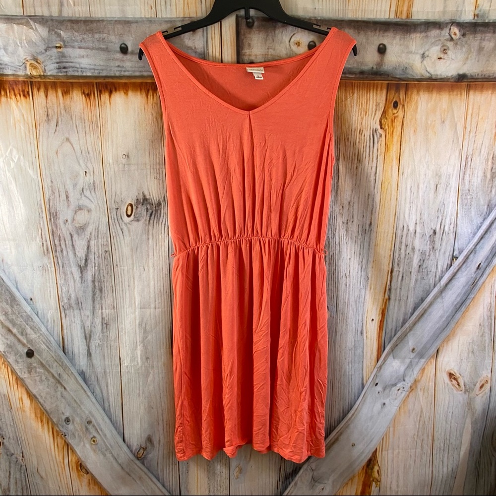 EUC Merona Dress Sleeveless Lightweight Stretchy Elastic Waist Belt Loops